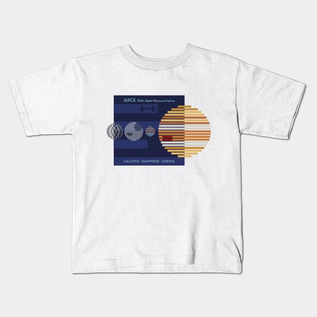 JUICE Jupiter ICy Moons Explorer Kids T-Shirt by Markadesign